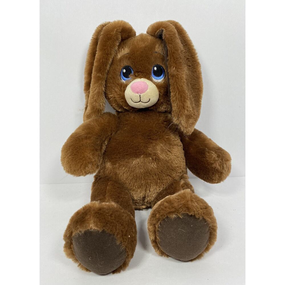 Build A Bear Floppy Ears Bunny Rabbit Plush Stuffed Animal Dark Brown 20 Inches